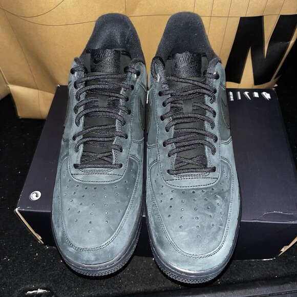 NEW Nike Air Force 1 Low \'07 WB Triple Black Nubuck CJ9179-001 Men Size 12 main image 5